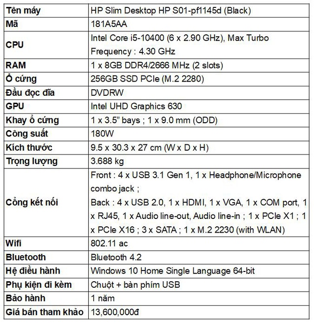 HP Slim S01: Thiết kế hoàn hảo dành cho không gian nhỏ - Ảnh 5.