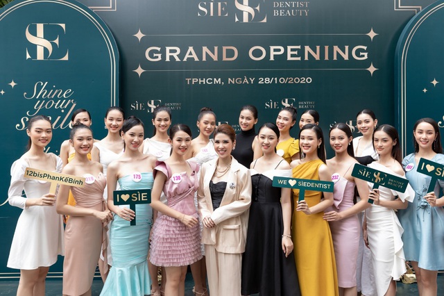 CEO Lâm Ngân khai trương nha khoa Sìe Dentist cùng top 35 thí sinh Hoa hậu Việt Nam 2020 - Ảnh 4.