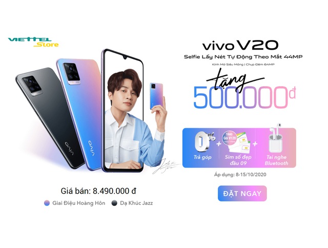 Viettel Store bất ngờ bán vivo V20 dưới 8 triệu đồng đi kèm ưu đãi viễn thông - Ảnh 1.