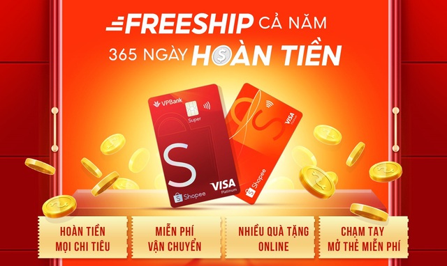 Thẻ tín dụng VPBank - Shopee: Freeship và hoàn tiền đến 10% - Ảnh 3.