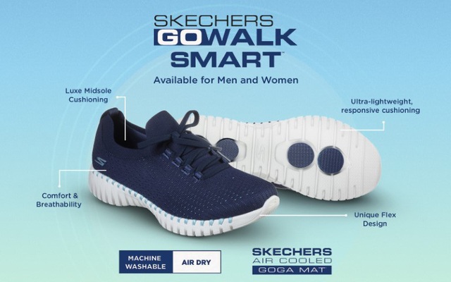 Skechers GOwalk Smart - Bí kíp hóa giải “lời nguyền” đau chân dành cho dân văn phòng, ai mà bỏ lỡ là tiếc hùi hụi đó nhé! - Ảnh 8.