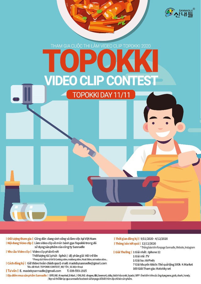 Cuộc thi “Topokki video clip contest 2020” - Cơ hội rinh về iPhone 12 cực hot - Ảnh 1.