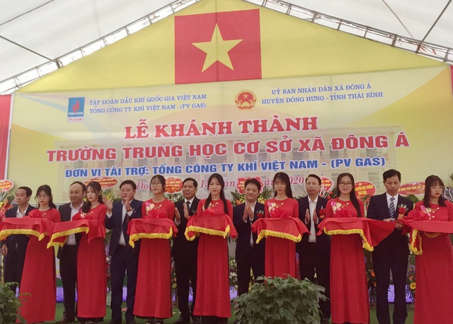 PV GAS tài trợ xây dựng Trường THCS Đông Á, Thái Bình - Ảnh 1.
