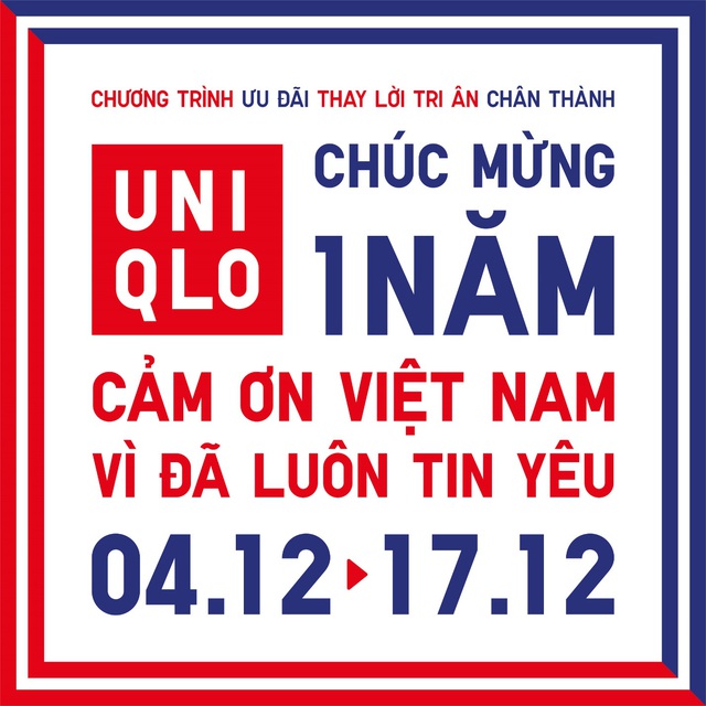 Uniqlo Vietnam  TUẦN LỄ CẢM ƠN  TUNG ƯU ĐÃI LỚN  Facebook
