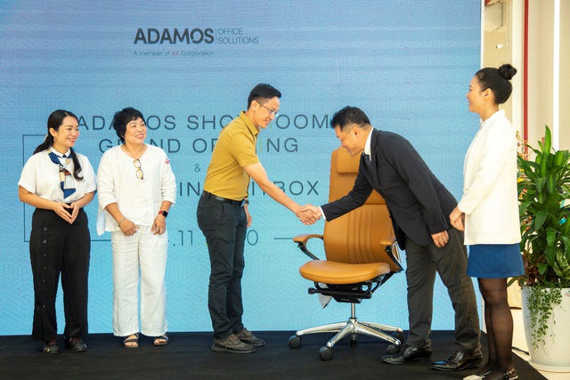 AA Corporation ra mắt Adamos – thương hiệu nội thất văn phòng và Mitbox – giải pháp cho phòng họp online - Ảnh 2.