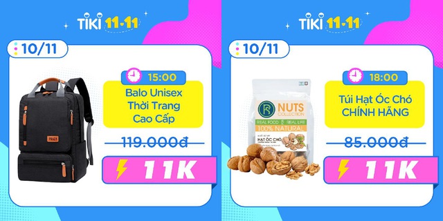 Tiki sale 11.11: Tung sản phẩm chỉ 11K và 111K, hàng công nghệ giảm đến 50%! - Ảnh 1.
