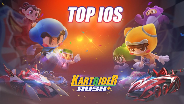 KartRider Rush+ đánh bại nhiều đối thủ mạnh để góp mặt trong bảng xếp hạng trên kho ứng dụng iOS - Ảnh 1.