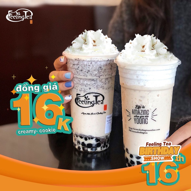 Anh cả của “đế chế trà sữa” Feeling Tea mừng sinh nhật 16 tuổi với menu sale “khét lẹt”, giá bằng đúng hồi mới ra mắt - Ảnh 3.