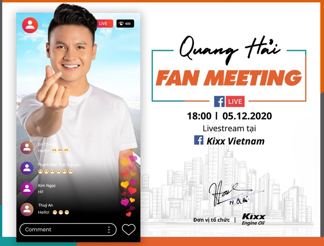 Quang Hải tổ chức fan meeting - Đón xem livestream toàn bộ chương trình trên page Kixx Việt Nam - Ảnh 1.