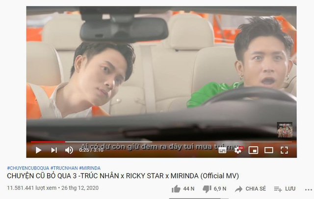 Chuyện ngược đời: Trúc Nhân lần đầu tiên trổ tài rap, Ricky Star khoe giọng ấn tượng trong MV Tết collab của cả 2 - Ảnh 1.