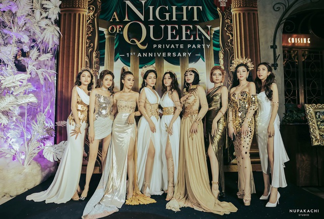 “Night of Queen” - Đêm tiệc mang phong cách Hy Lạp quy tụ dàn hotgirl đình đám Hà thành - Ảnh 4.