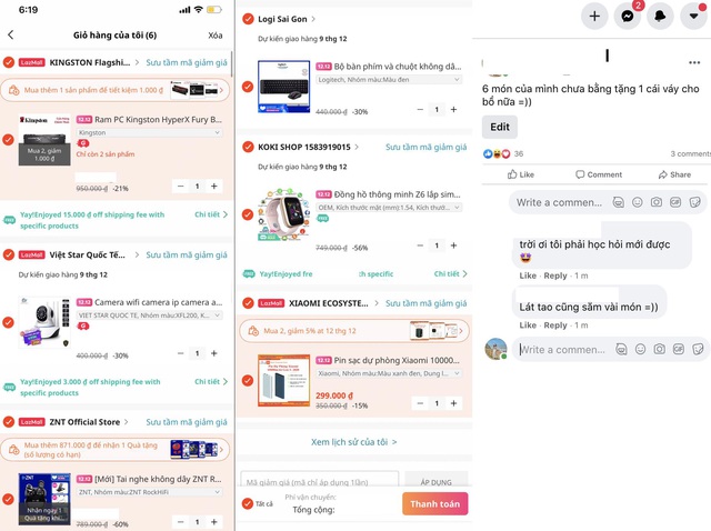 Xưa rồi tr&agrave;o lưu &ldquo;lục t&uacute;i khoe của&rdquo; hay &ldquo;ng&atilde; &ocirc; t&ocirc; rơi đồ xịn&rdquo;, chuẩn hịn b&acirc;y giờ l&agrave; phải khoe giỏ h&agrave;ng mua sắm online - Ảnh 1.