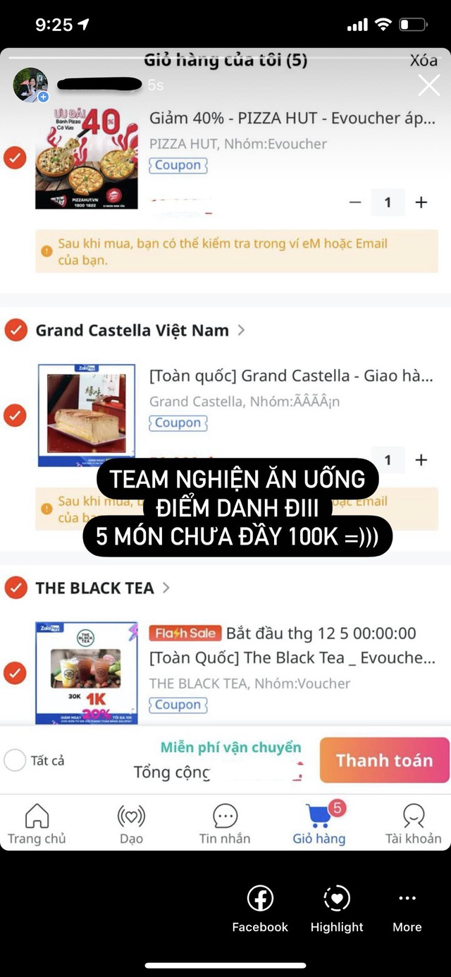 Xưa rồi tr&agrave;o lưu &ldquo;lục t&uacute;i khoe của&rdquo; hay &ldquo;ng&atilde; &ocirc; t&ocirc; rơi đồ xịn&rdquo;, chuẩn hịn b&acirc;y giờ l&agrave; phải khoe giỏ h&agrave;ng mua sắm online - Ảnh 3.