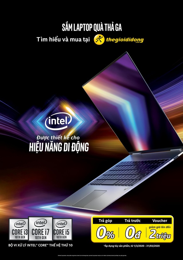 Sắm laptop chip Intel thế hệ 10 nhận quà ngon tại Thế Giới Di Động - Ảnh 1.
