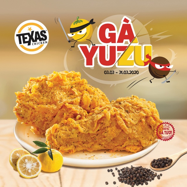 Mê mẩn món mới: gà Yuzu tại hệ thống Texas Chicken - Ảnh 1.