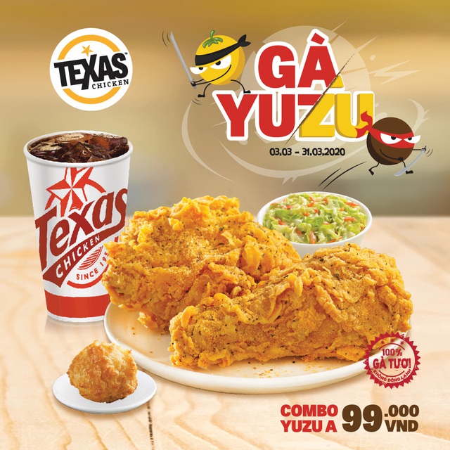 Mê mẩn món mới: gà Yuzu tại hệ thống Texas Chicken - Ảnh 2.