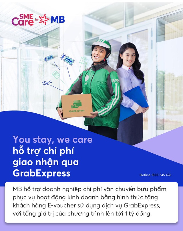 “You stay, we care” - MB hỗ trợ chi phí vận chuyển doanh nghiệp qua dịch vụ GrabExpress - Ảnh 2.