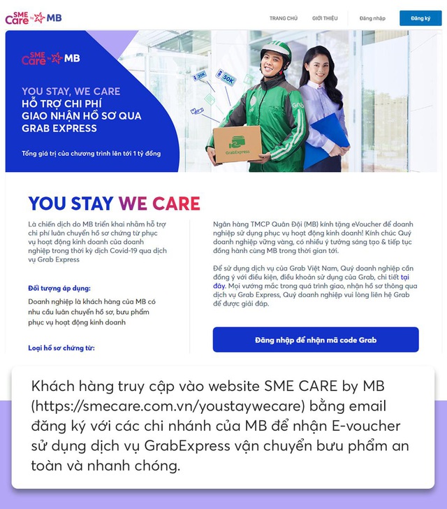 “You stay, we care” - MB hỗ trợ chi phí vận chuyển doanh nghiệp qua dịch vụ GrabExpress - Ảnh 3.