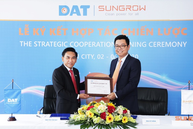 DAT chính thức hợp tác chiến lược cùng Sungrow mở rộng thị trường - Ảnh 1.
