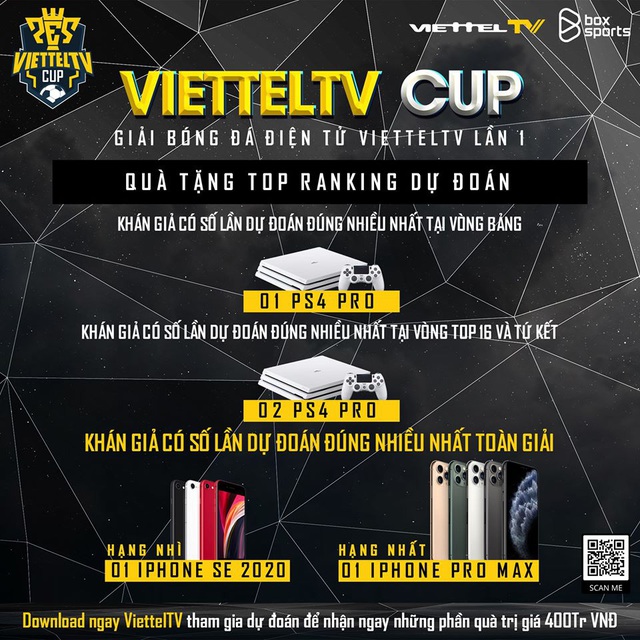Tải app theo dõi, nhận ngay 400 triệu - cùng ủng hộ các tuyển thủ Việt Nam tham dự ViettelTV Cup lần I - Ảnh 2.