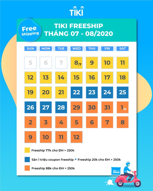 Tiki tung chương trình Freeship đến 700.000 đồng cho mỗi khách hàng - Ảnh 1.
