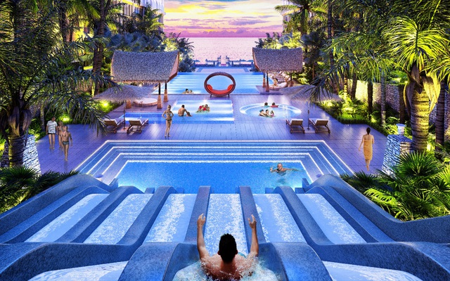 Khám phá khách sạn 5 sao “sang chảnh” với bốn bể bơi vô cực tuyệt đẹp tại Mũi Né - Ảnh 1.