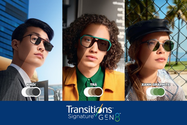 Kính đổi màu Transitions® Signature® Gen 8™ thế hệ mới của Essilor - Phong cách thời thượng - Ảnh 1.