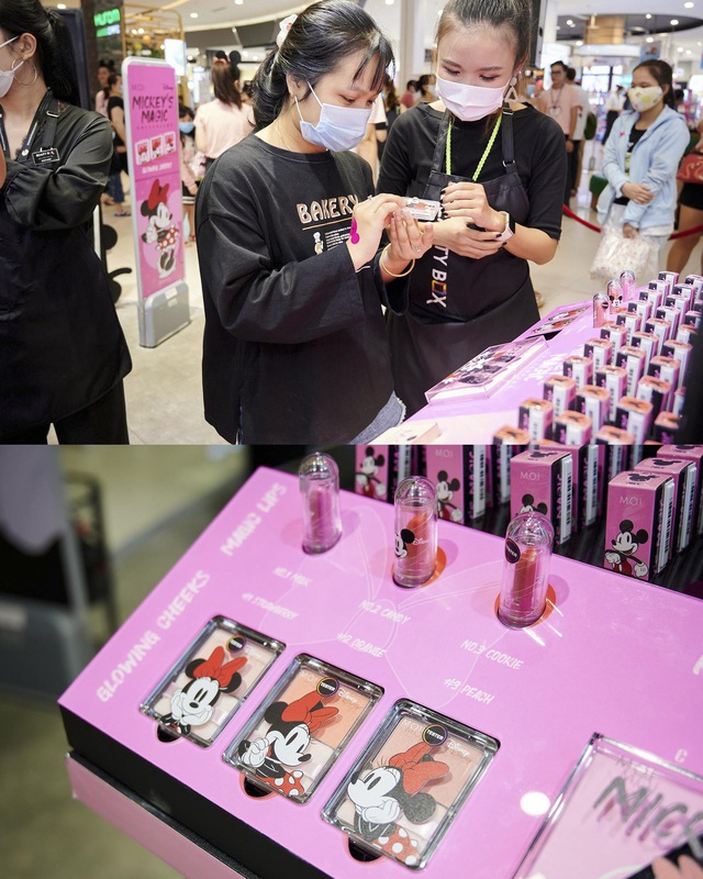 Hội nghiện makeup chen ch&uacute;c đ&ocirc;ng nghẹt để tận tay rinh về bộ mỹ phẩm đ&aacute;ng y&ecirc;u của M.O.I Cosmetics bắt tay với Disney - Ảnh 6.
