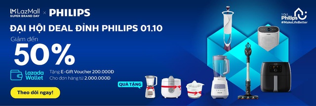 Mua nhanh kẻo lỡ, Philips giảm đồng loạt 50% từ nồi chiên không dầu đến bàn ủi chính hãng - Ảnh 1.