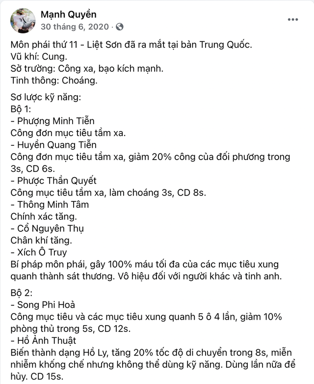 Lộ info phái mới Liệt Sơn - “Sát thủ thầm lặng” đang được cộng đồng Tru Tiên 3D hết sức chờ đón - Ảnh 6.