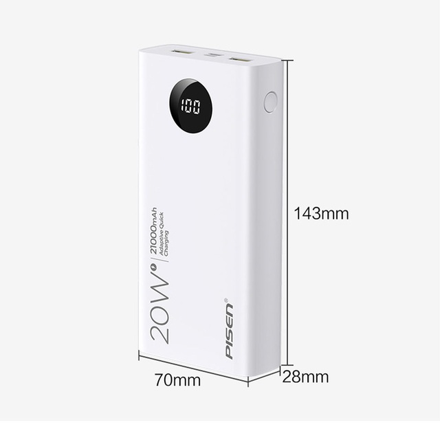 PISEN QUICK 21000mAh (LED) 20W - Tuyệt tác sạc dự phòng cho iPhone 12 - Ảnh 3.