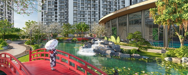 Kh&aacute;m ph&aacute; vườn Nhật nội khu quy m&ocirc; tại Vinhomes Smart City - Ảnh 2.
