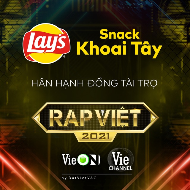 Snack khoai tây Lays chính thức trở thành nhà đồng tài trợ Rap Việt mùa 02 - Ảnh 1.