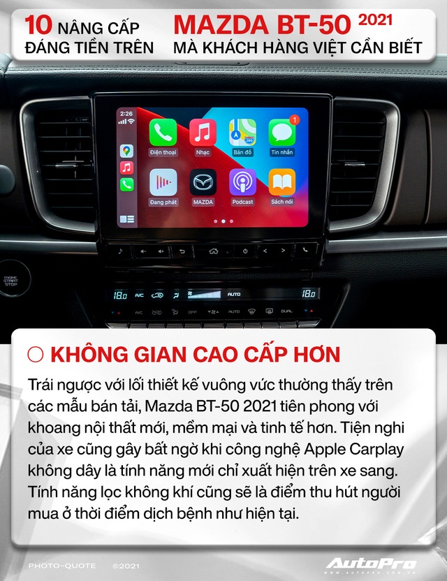 10 nâng cấp đáng tiền trên Mazda BT-50 2021 mà khách hàng Việt cần biết - Ảnh 3.