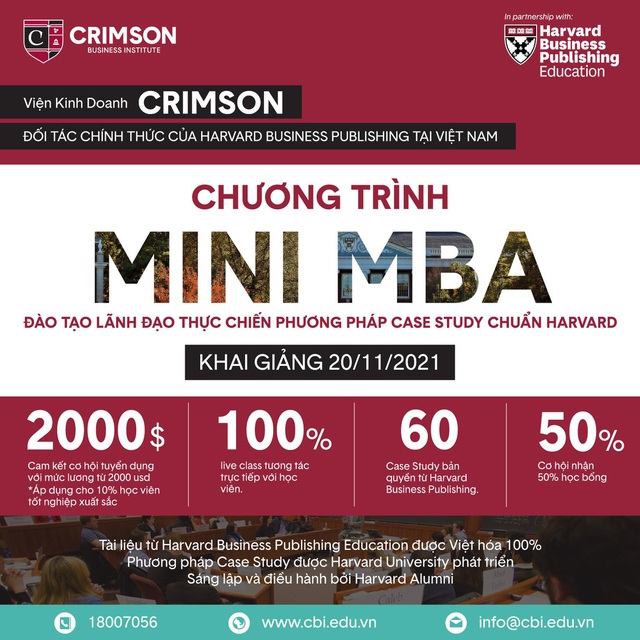 Viện kinh doanh Crimson đào tạo Mini – MBA Mang phương pháp Case Method chuẩn Harvard - Ảnh 2.