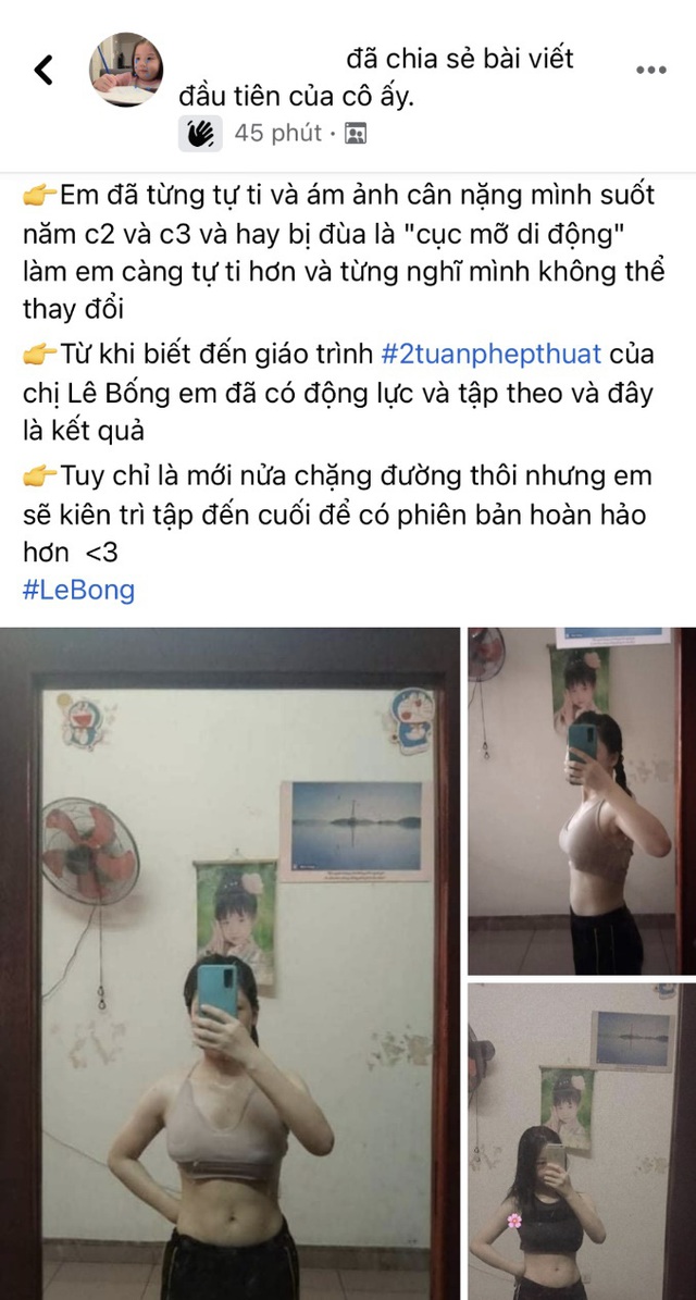 Giảm tới 6kg sau 2 tuần tham gia &ldquo;2 Tuần Ph&eacute;p Thuật Cho Cơ Thể&rdquo; của L&ecirc; Bống, nhiều bạn trẻ lột x&aacute;c ngoạn mục - Ảnh 7.