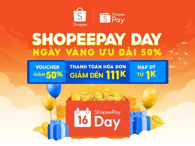 “Đứng ngồi không yên” với siêu hội giảm giá 50%, lại thêm deal 1K, 1 đồng tại ShopeePay Day [HOT]