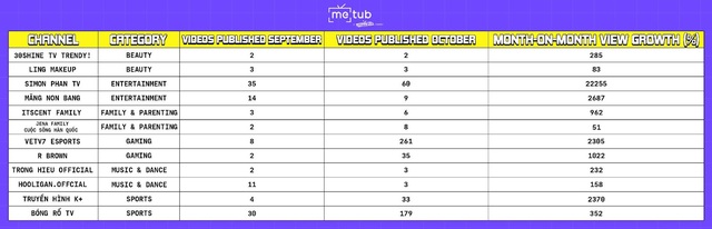 METUB Network công bố loạt kênh tăng trưởng vượt ngưỡng 100% tháng 10 - Ảnh 2.