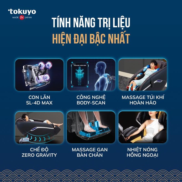 Ghế massage Tokuyo - Khẳng định vị thế Top 1 thương hiệu vì sức khỏe Việt - Ảnh 1.