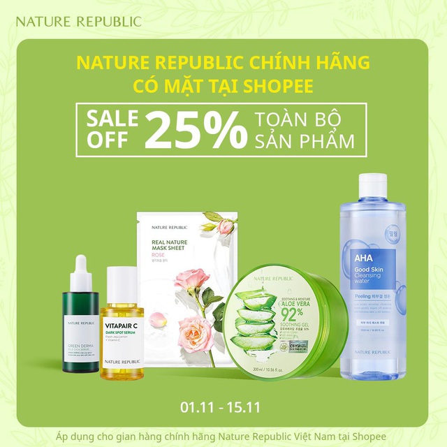 Nature Republic - Thương hiệu mỹ phẩm thiên nhiên Hàn Quốc đổ bộ Việt Nam cùng loạt deal cực shock! - Ảnh 1.