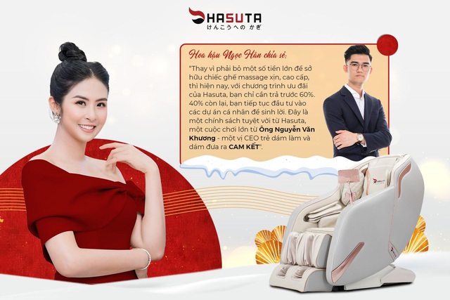 Mua ghế massage Hasuta: Trả trước 60%, lãi suất 0 đồng - Ảnh 2.