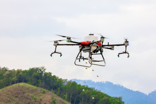 Dùng drone, mang hạt giống phủ xanh Việt Nam - Ảnh 2.
