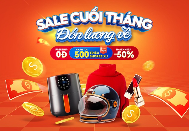 Điện thoại vừa ting ting, dân tình lại hò nhau lên Shopee săn sale cuối tháng - Ảnh 1.