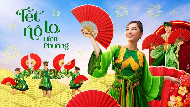 B&iacute;ch Phương đ&aacute;nh &uacute;p fan với MV Tết cực ho&agrave;nh tr&aacute;ng, năm qua kh&ocirc;ng thả b&ugrave;a y&ecirc;u nhưng lại gặp b&ugrave;a Lo - Ảnh 1.