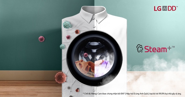 Chăm sóc sức khỏe gia đình nhờ giải pháp 3 trong 1 từ máy giặt LG AI DD - Ảnh 4.