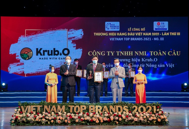 Krub.O được vinh danh Top 10 Thương hiệu Hàng đầu Việt Nam 2021 - Ảnh 1.