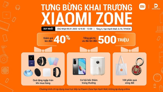 Khai trương Xiaomi Zone tại Vạn Hạnh Mall, ưu đãi tổng giá trị lên đến 500 triệu đồng - Ảnh 2.