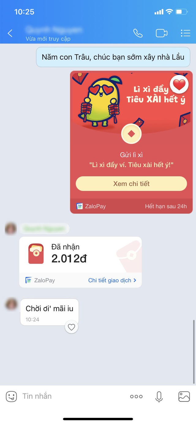 Toàn tập những cách sử dụng tiền lì xì trong Zalo chat - Ảnh 2.