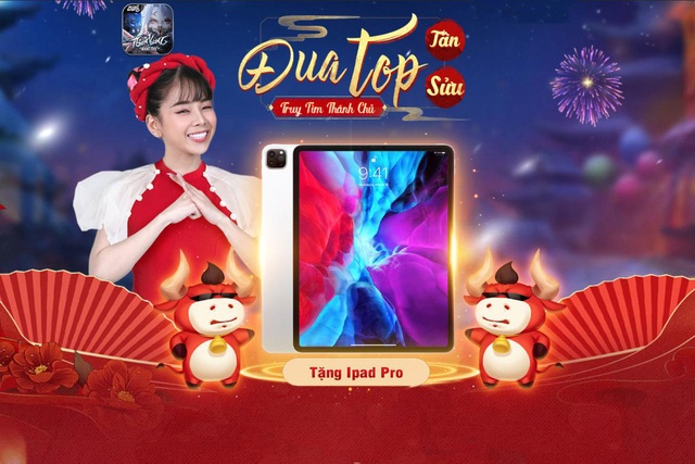 Thần Vương Nhất Thế tung sự kiện Đua Top xuyên Tết, tặng iPad Pro 2020 - Ảnh 3.