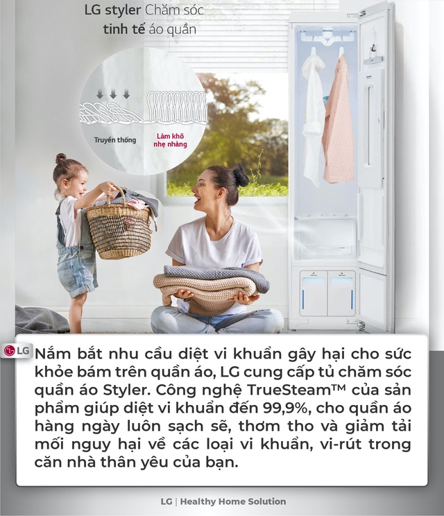 Sống khỏe tại nh&agrave; c&ugrave;ng giải ph&aacute;p to&agrave;n diện từ LG - Ảnh 4.